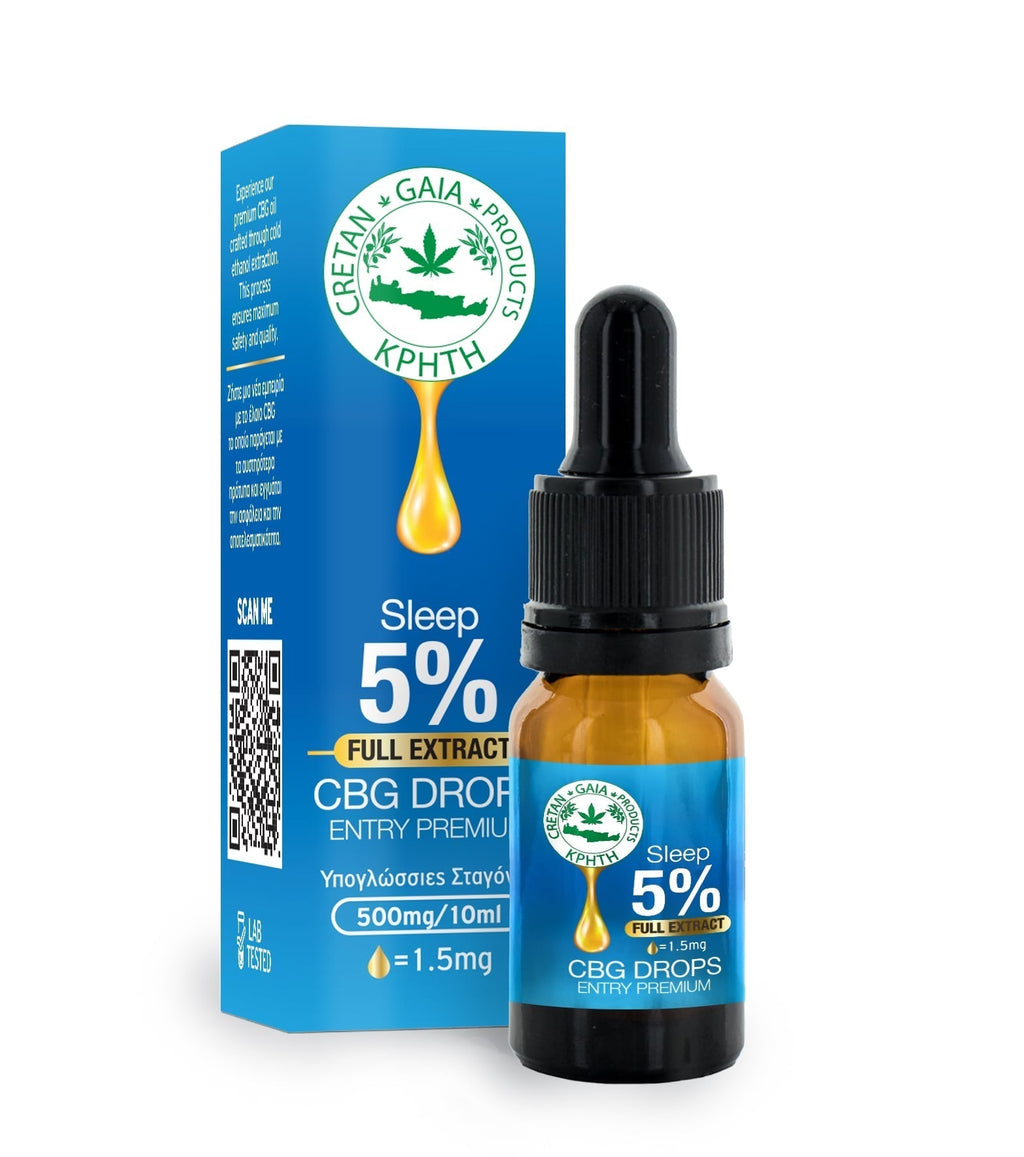 Cretan Gaia Full Extract Cannabis Oil – 5% CBG, 10ml