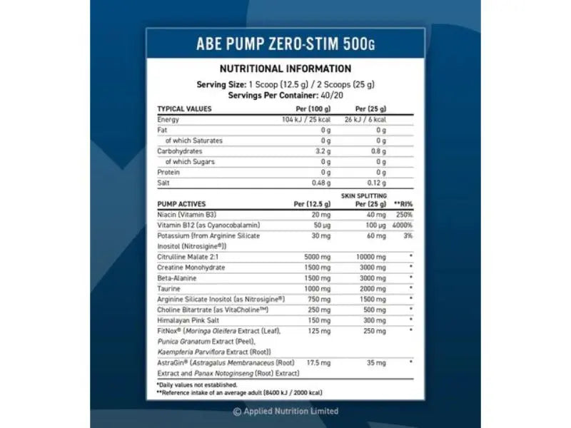 Applied Nutrition ABE Pump